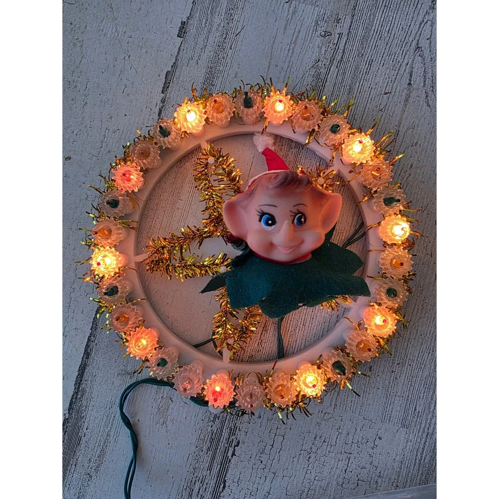 Light up star pixie Xmas decor elf